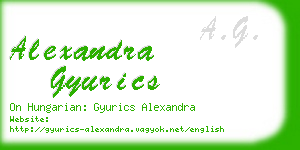 alexandra gyurics business card
